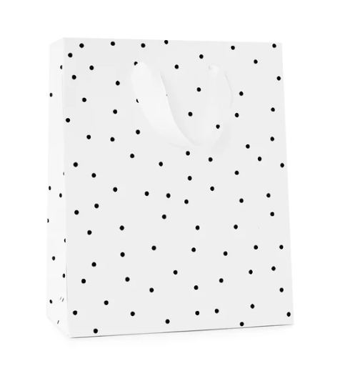 Black Scatter Dot Gift Bag