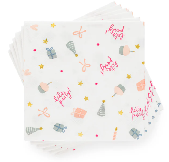 Birthday Party Cocktail Napkin