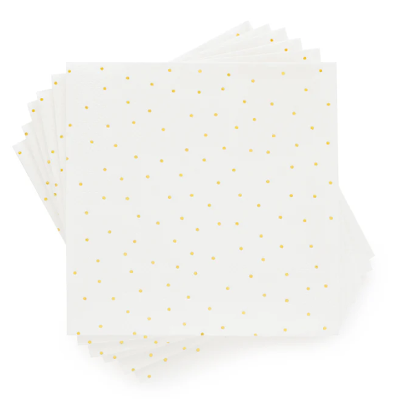 Gold Dot Cocktail Napkin