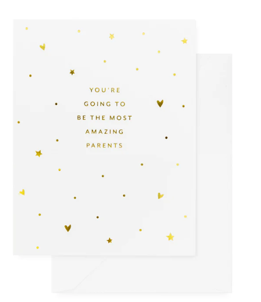 Gold Most Amazing Parents Card