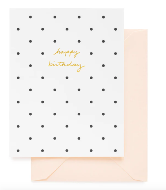 Polka Dot Birthday Card