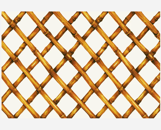 Paper Placemat | Bamboo Lattice