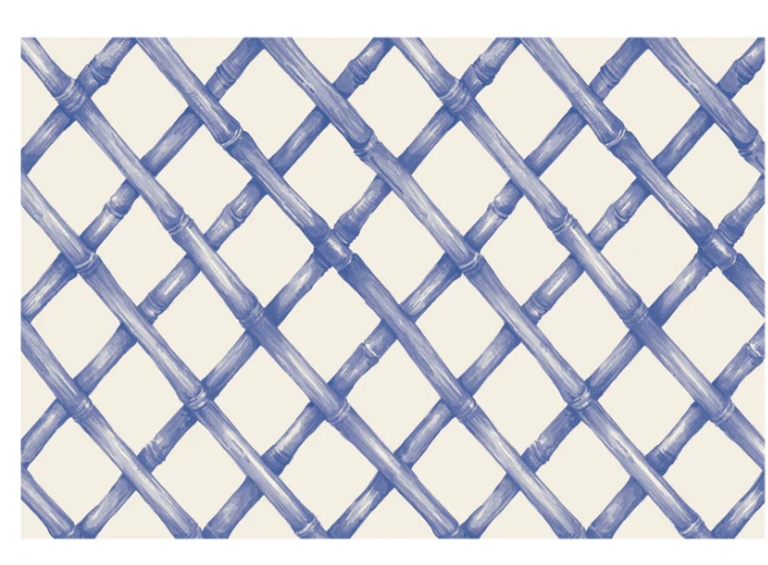 Paper Placemat | Blue Lattice