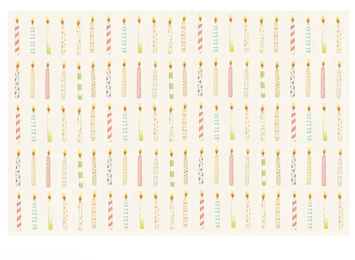 Paper Placemat | Birthday Candles