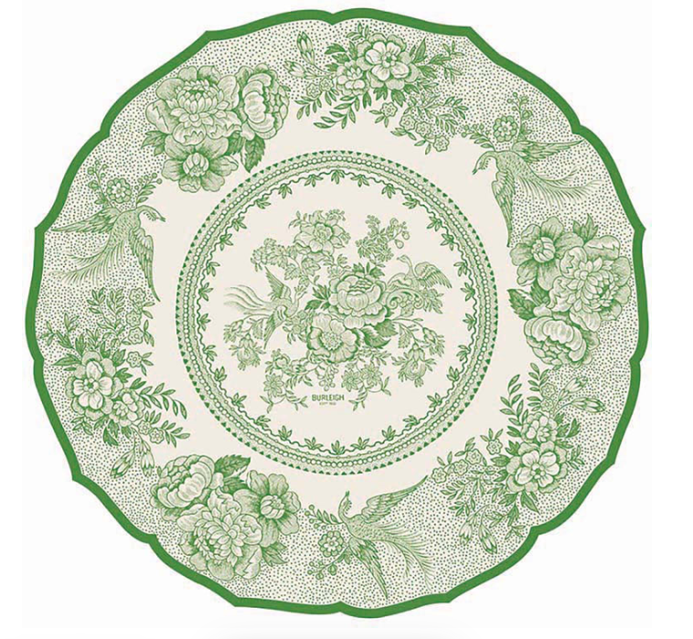 Paper Placemat | Die Cut Green Asiatic