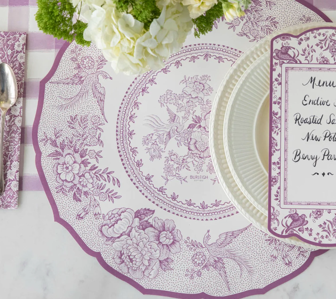 Paper Placemat | Die Cut Lilac Asiatic
