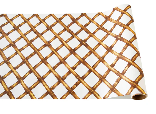 Paper Table Runner | Bamboo Lattice