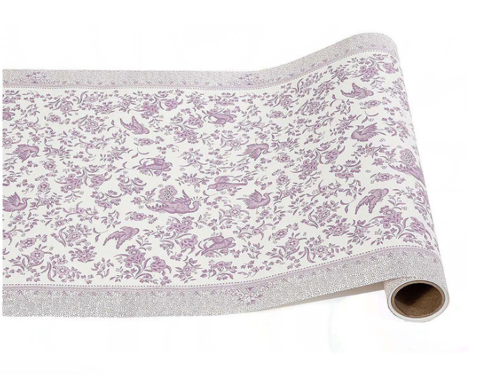 Paper Table Runner | Lilac Regal Peacock