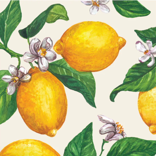 Lemons Cocktail Napkin