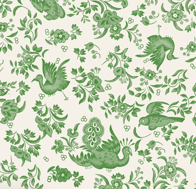 Green Regal Peacock Cocktail Napkin