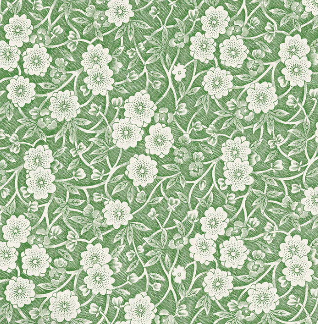 Green Calico Cocktail Napkin