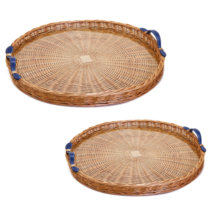 Round Rattan Tray | Large