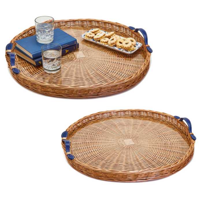 Round Rattan Tray | Large