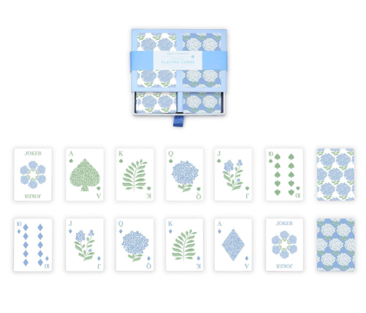 Hydrangea Playing Cards
