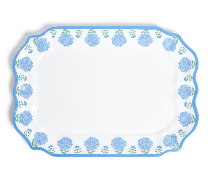 Hydrangea Melamine Platter