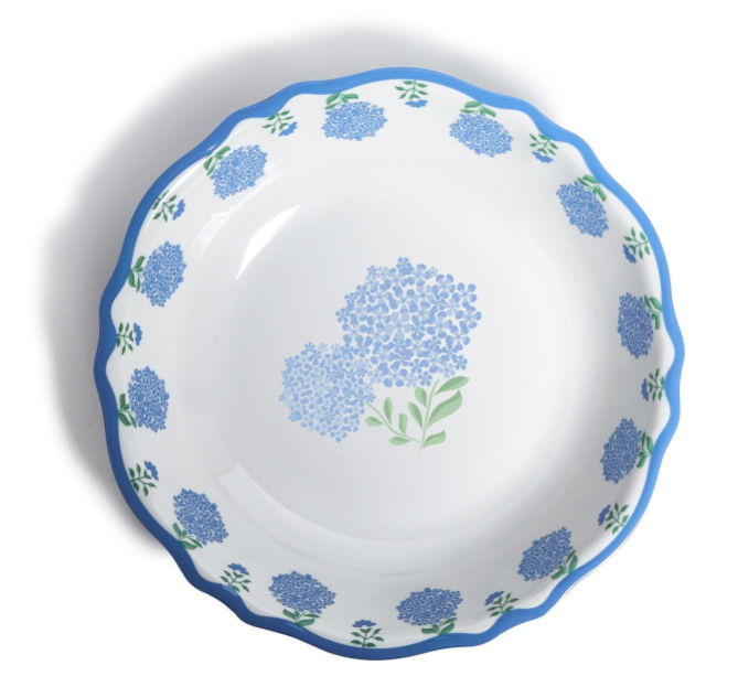 Hydrangea Melamine Bowl