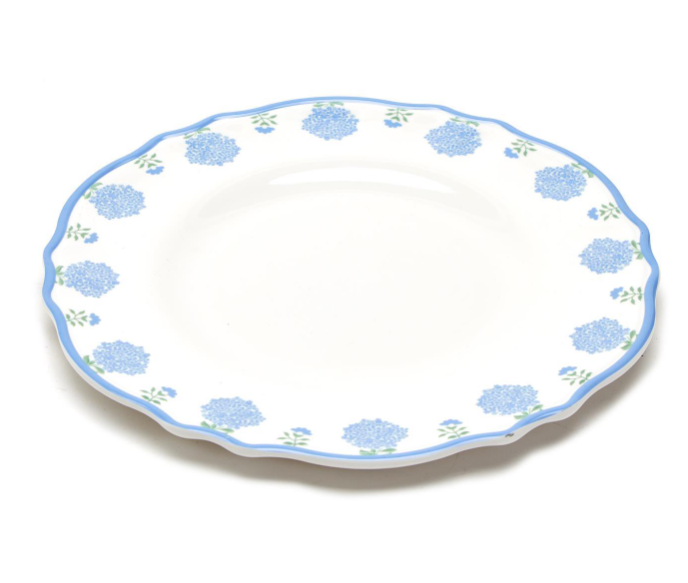 Hydrangea Melamine Dinner Plate