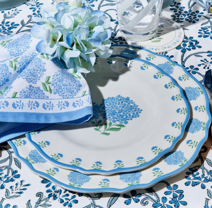 Hydrangea Melamine Dinner Plate