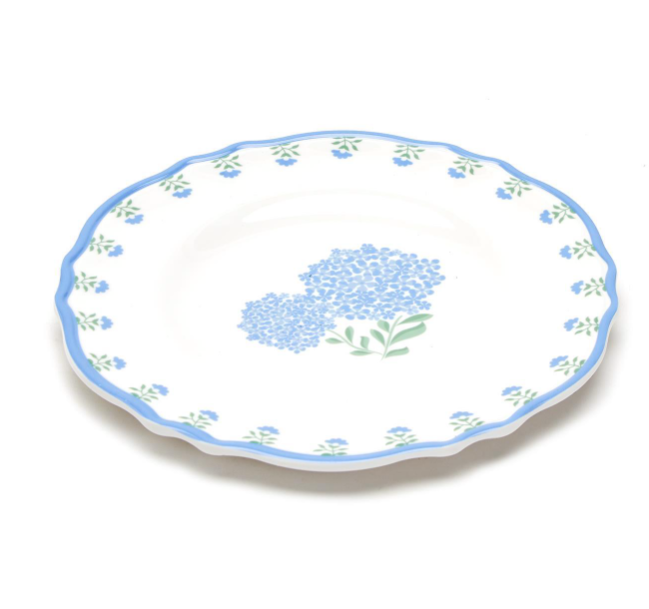 Hydrangea Melamine Salad Plate