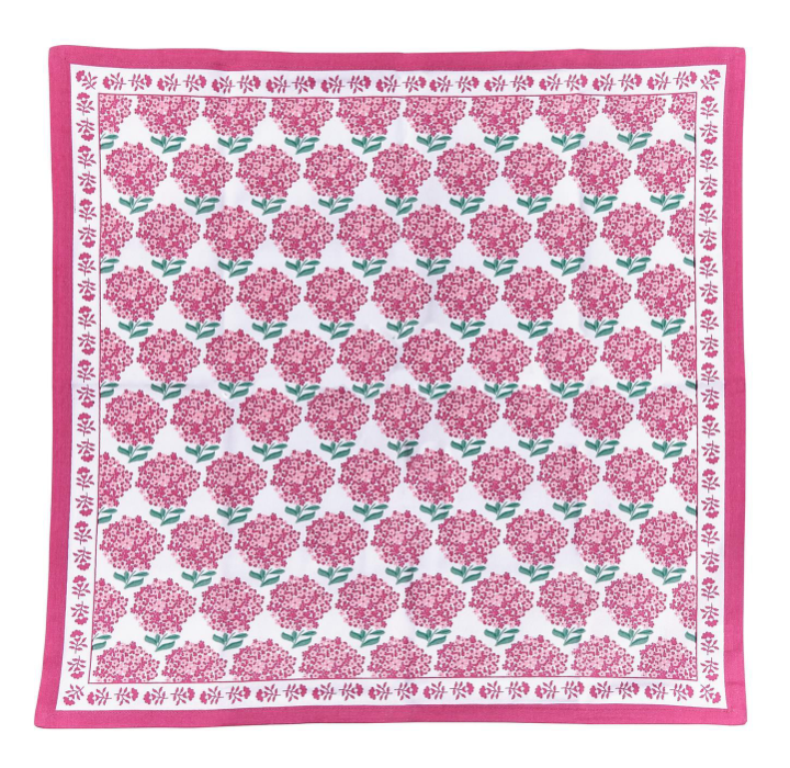 Pink Hydrangea Napkin Set of 4