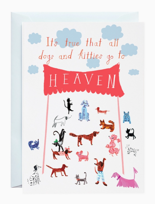 Doggies in Heaven Card