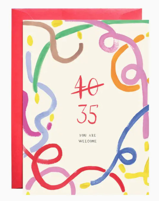 Thirty-five Again Card