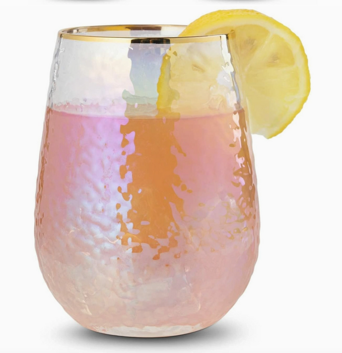 Iridescent Stemless Wine Glass (Set of 4)