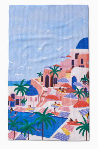 Geometry Tea Towel |  Summer Vacation