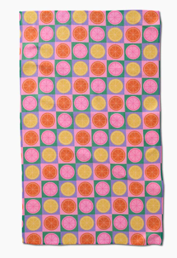 Geometry Tea Towel | Summer Lemons