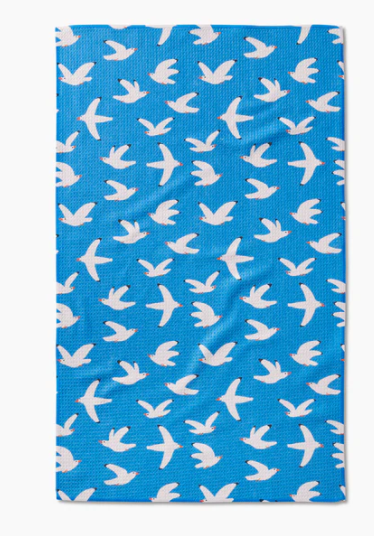 Geometry Tea Towel | Seagulls