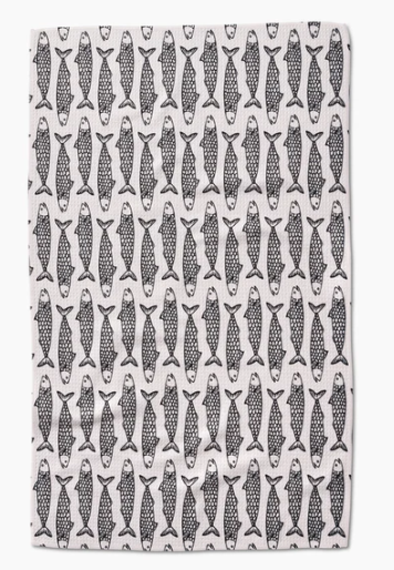 Geometry Tea Towel | Fish Friends