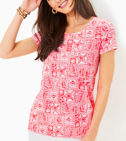 Etta Scoop-Neck | Mizner Red Seaside Harbor