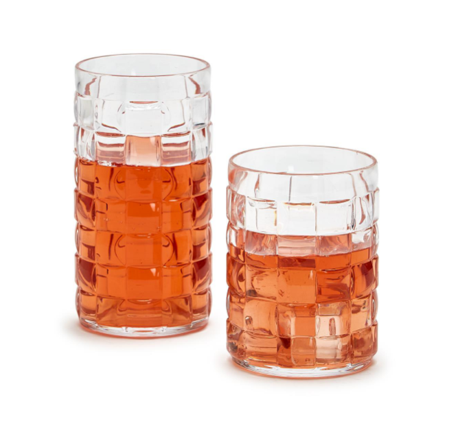 Cube Acrylic drinking Glasses | Medium