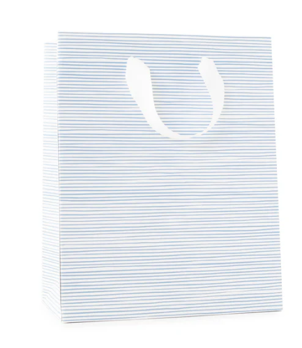 Blue Painted Stripe Gift Bag