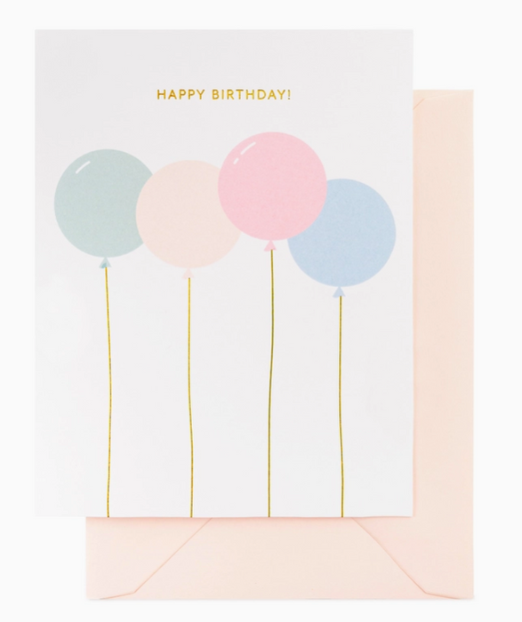 Birthday Balloons Card