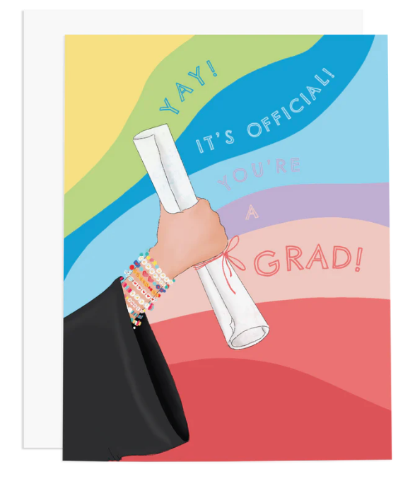 Official Rainbow Graduation Card