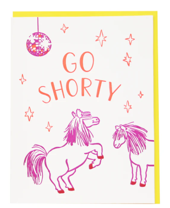 Dancing Ponies Birthday Card