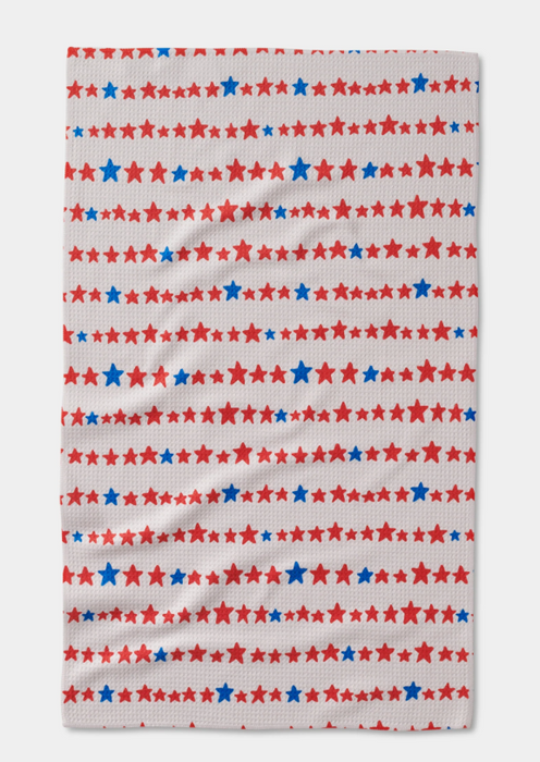 Geometry Tea Towel | Starry Stripes