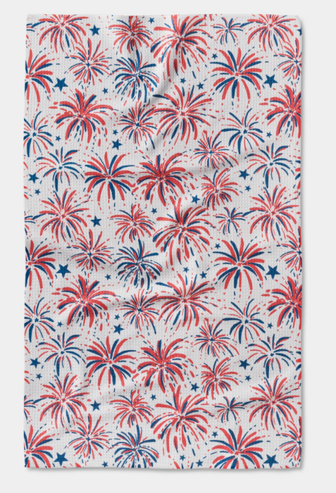 Geometry Tea Towel | Stars and Fireworks