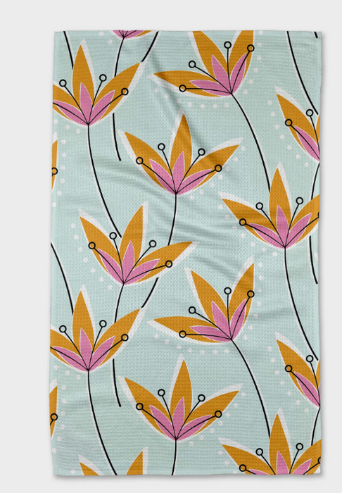 Geometry Tea Towel | Retro Floral