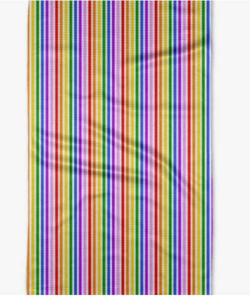 Geometry Tea Towel | Rainbow Harmony