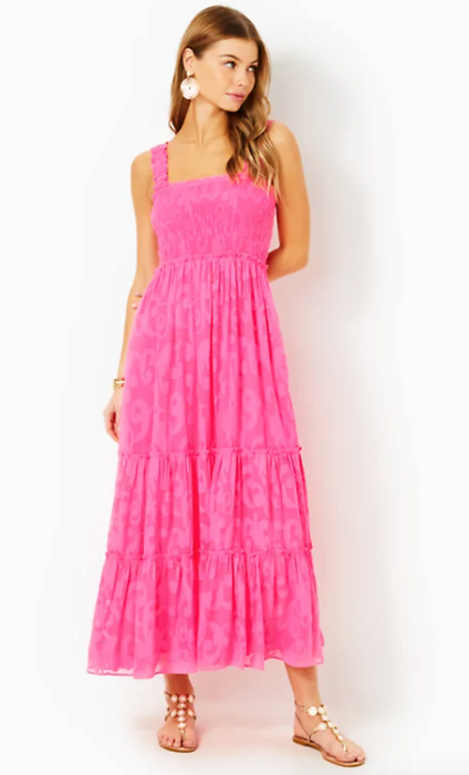 Hadley Smocked Maxi Dress | Roxie Pink