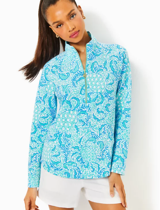 UPF 50+ Skipper Popover | Resort White Just A Pinch