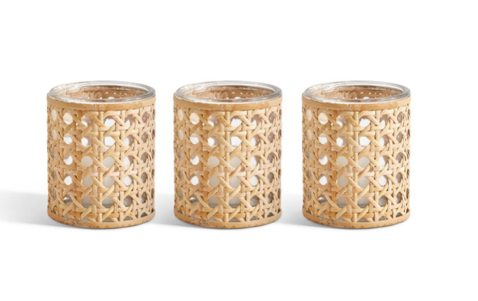 Lumingnon Cane Webbing Candle Holder