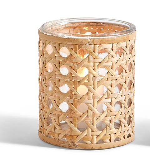 Lumingnon Cane Webbing Candle Holder
