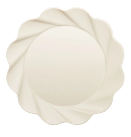 Eco Extra Large Compostable Cream Dinner Plate