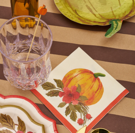 Autumn Foliage Cocktail Napkin