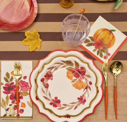 Autumn Foliage Salad Plate