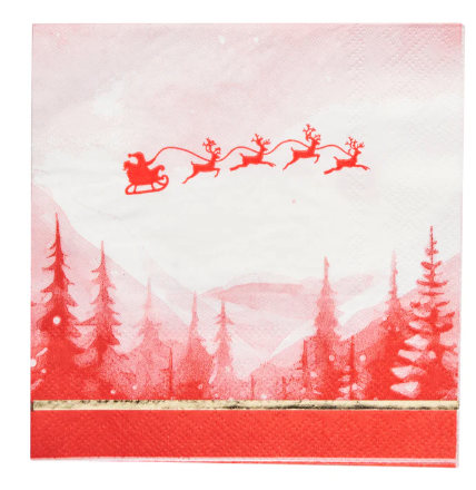 Christmas Village Cocktail Napkin