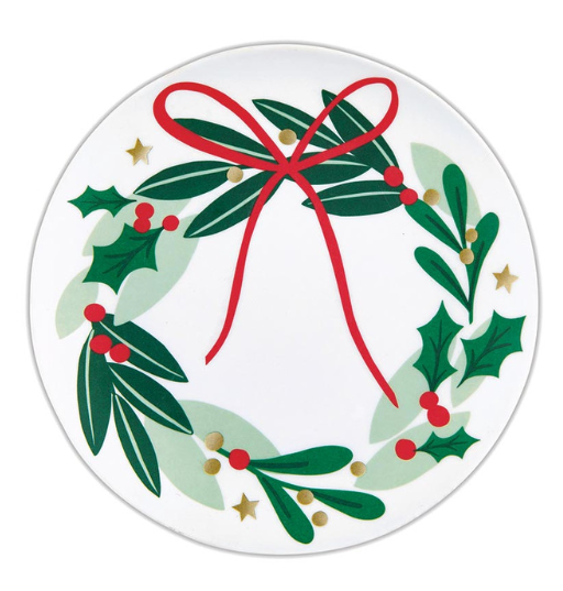 Wreath Melamine Plate Set